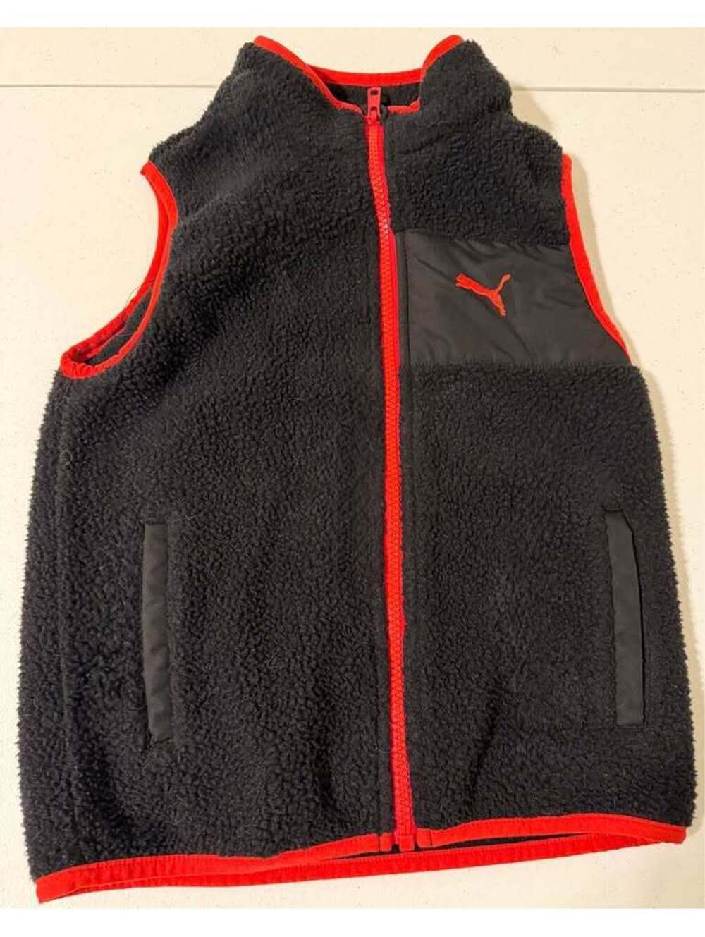 Puma Sherpa Fleece Vest Size 6